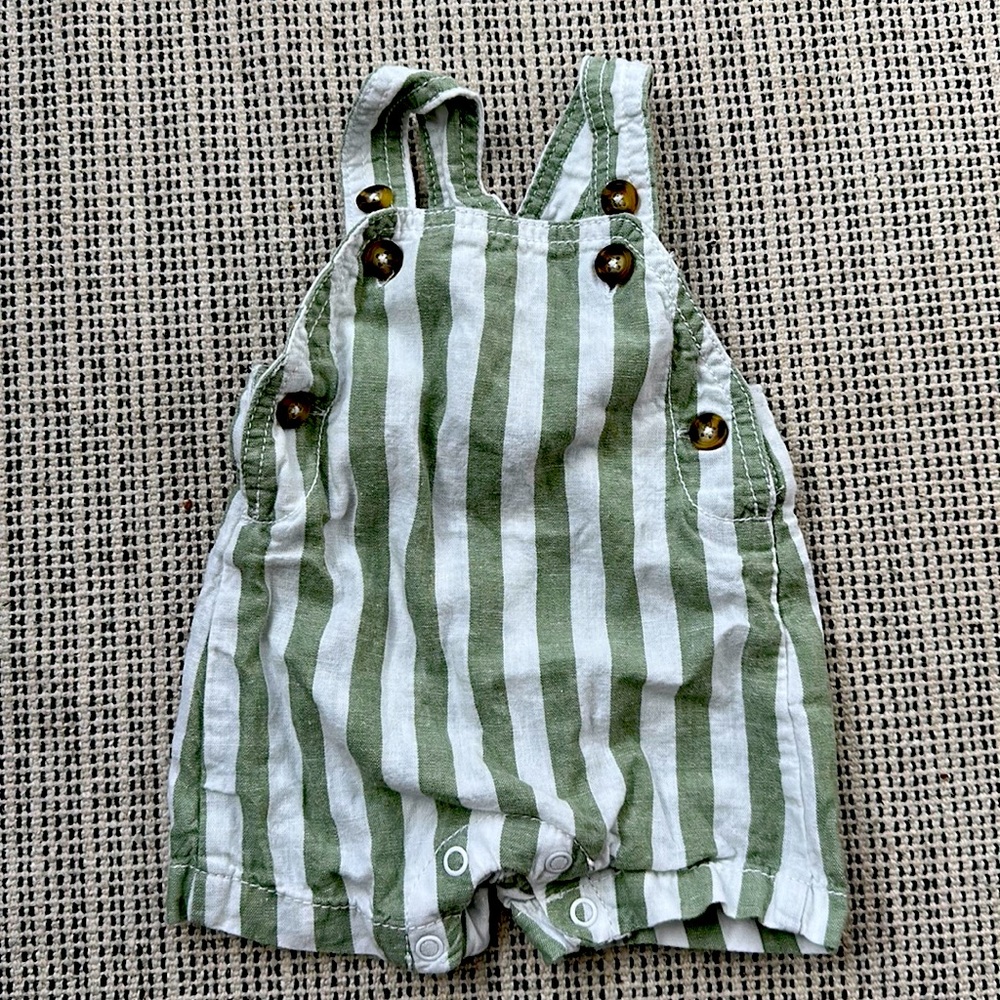 Newborn linen Short overalls